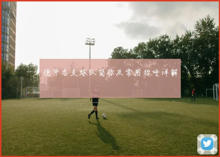 德甲各支球队简称及常用称呼详解
